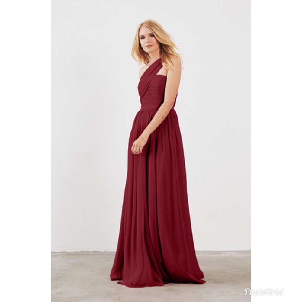Weddington Way Cabernet bridesmaid dress